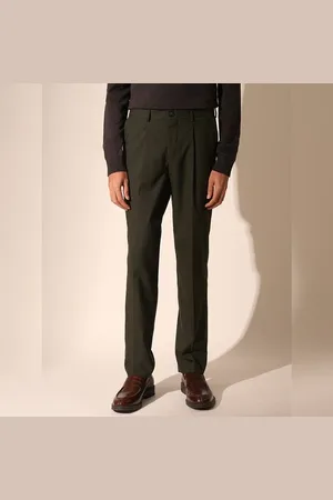 SELECTED GREEN TAPERED TROUSER