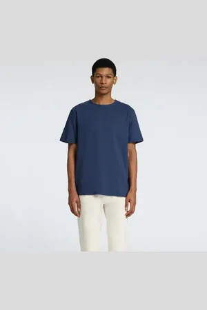 SELECTED Dark Blue Pique O-Neck T-shirt