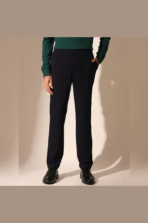 SELECTED Dark Blue Jersey Slim Fit Trousers