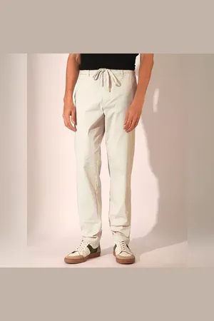 SELECTED Beige Organic Cotton Flex Pants