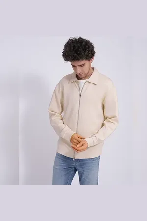 SELECTED Beige Full Zip Sweat Jacket