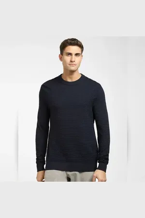 SELECTED Navy Blue Crew Neck Pullover