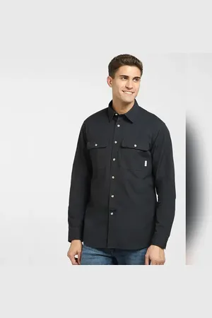 SELECTED Black Organic Cotton Overshirt