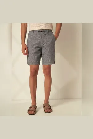 SELECTED Blue Organic Cotton Drawstring Shorts