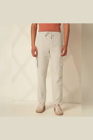 SELECTED White Cotton Cargo Pants
