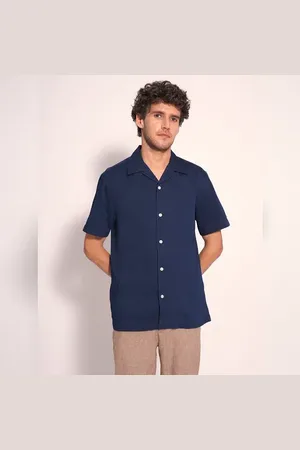 SELECTED Dark Blue Organic Cotton Denim Shirt