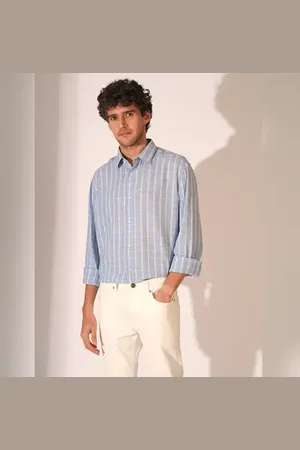 SELECTED Blue Check Print Full Sleeves Shirt