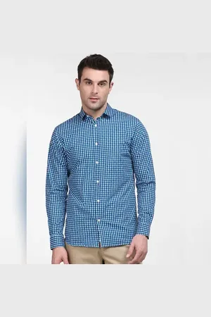 SELECTED Blue Check Full Sleeves Shirt