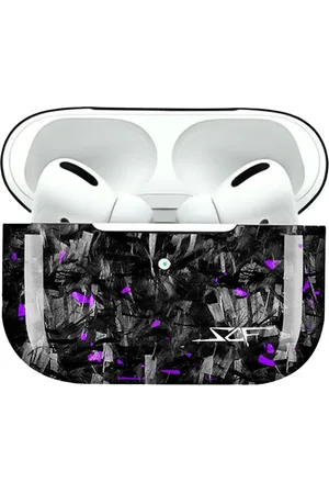 Simply Carbon Fiber Apple AirPods | Purple Flake Real Forged Carbon Fiber Case - AirPods Pro 2