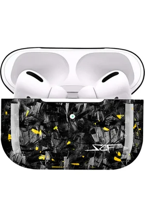 Simply Carbon Fiber Apple AirPods | Gold Flake Real Forged Carbon Fiber Case - AirPods Pro 2