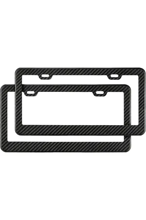 Simply Carbon Fiber Real Carbon Fiber License Plate Frame (2 Pack)