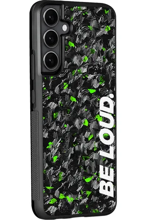 Simply Carbon Fiber Samsung | Green Flake Real Forged Carbon Fiber Case | BE LOUD. x SCF - S24 Plus