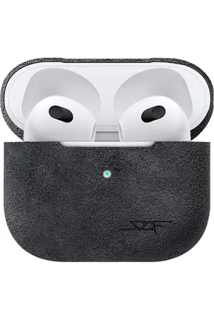 Simply Carbon Fiber Apple AirPods | Grey Alcantara Case - AirPods 4