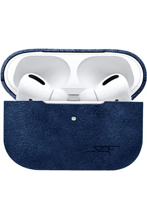 Simply Carbon Fiber Apple AirPods | Blue Alcantara Case - AirPods Pro 2