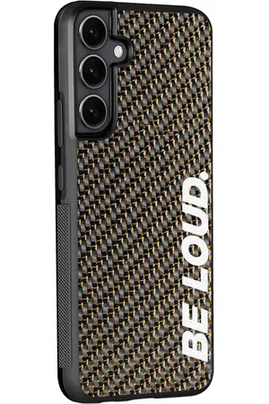 Simply Carbon Fiber Samsung | Gold Lace Real Forged Carbon Fiber Case | BE LOUD. x SCF - S24 Plus