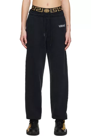 Versace Underwear Black Greca Border Lounge Pants Versace Underwear