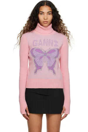 20,160円GANNI Butterfly turtleneck sweater