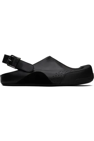 Marni Dada Sabot Slingback Leather Sandals in Black for Men | Lyst