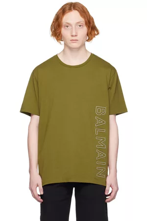 Balmain Khaki Reflective T-Shirt