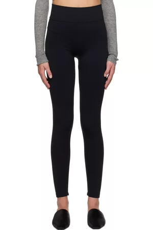 Black Flared Lounge Pants by Wolford on Sale