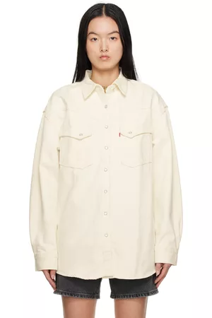 Levi's utility denim shirt in white | ASOS