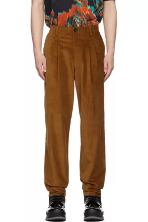 Buy Tapered Fit Corduroy Chino Trousers Online at Best Prices in India   JioMart