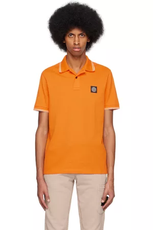 Stone Island Men Polo Shirts - Orange 2SC18 Polo