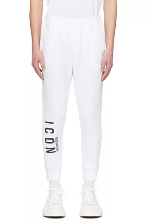 Dsquared2 White 'Be Icon' Ski Lounge Pants
