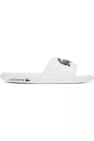 Lacoste White Croco Dualiste Slides