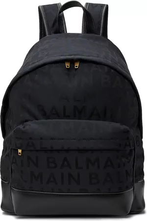 Balmain Kids Black Logo Bag