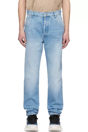 Balmain Blue Monogram Jeans