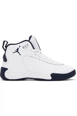 Nike Kids White & Navy Jumpman Pro Big Kids Sneakers