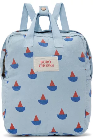 Bobo Choses Kids Blue Sail Boat All Over School Backpack