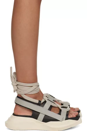 Black Leather Mid-Heel Sandal | GUCCI® US