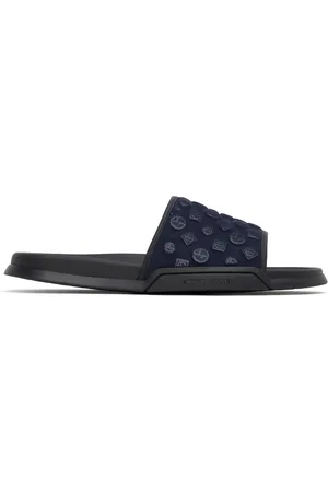 Amazon.com | A | X ARMANI EXCHANGE Men's Logo Flip Flop, Black, 6 | Sandals