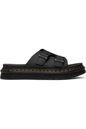Blaire Hydro Leather Strap Sandals in Black | Dr. Martens
