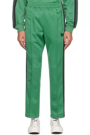 Pins & Needles Men Sports Trousers - Green Narrow Sweatpants