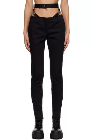 Dolce & Gabbana Women Trousers - Black Belted Trousers