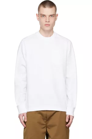 Barbour Men Long Sleeve - White Sheppey Long Sleeve T-Shirt
