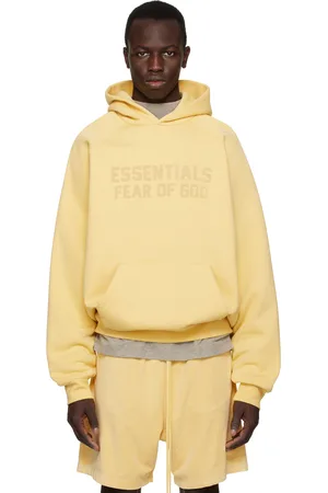 Yellow Raglan Hoodie by Fear of God ESSENTIALS on Sale