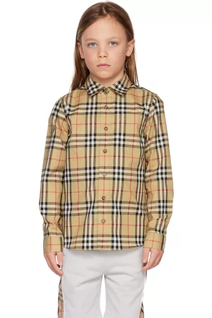 Kids burberry shirt sales