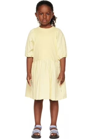 Molo Girls Casual Dresses - Kids Yellow Cece Dress