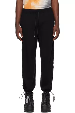 VEIN Men Sports Trousers - Black Elasticized Sweatpants