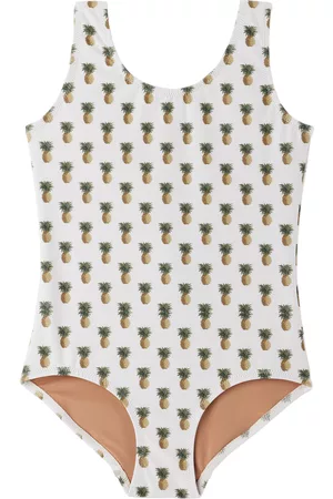 Oas Bodysuits & All-In-Ones - Kids Off-White Printed One-Piece Swimsuit