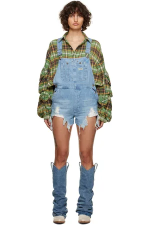 Broadstar Women Slim Fit Blue Denim Dungaree Skirt : Amazon.in: Fashion