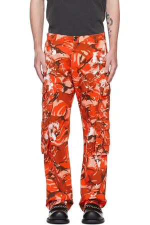 Mxssi Color Camo BDU Camouflage Cargo Pants Men Women Casual Streetwear  Pockets Jogger Orange Tactical Sweatpants Hip Hop Trouser Orange L :  Amazon.co.uk: Fashion