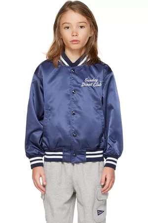 SUNDAY DONUT CLUB® Embroidered Jackets - Kids Navy Embroidered Jacket