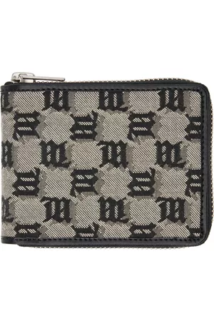 MISBHV Monogram Zip Cardholder - Black