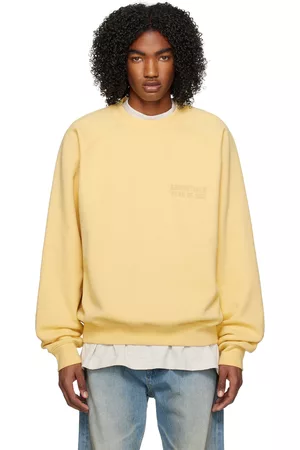 Essentials Men Sweatshirts - Yellow Raglan Sweatshirt