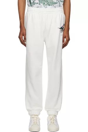 Lacoste Men Sports Trousers - White Netflix Edition Sweatpants